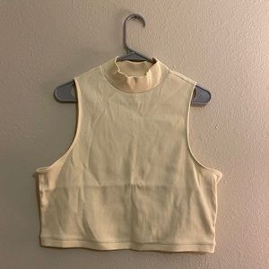 Everlane Ribbed Mock Neck Tank- Yellow